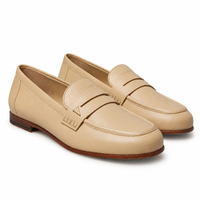 Mocassino Veluzio in nappa beige – paio
